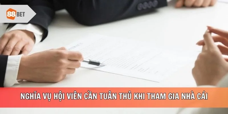 Nghĩa vụ hội viên cần tuân thủ khi tham gia nhà cái